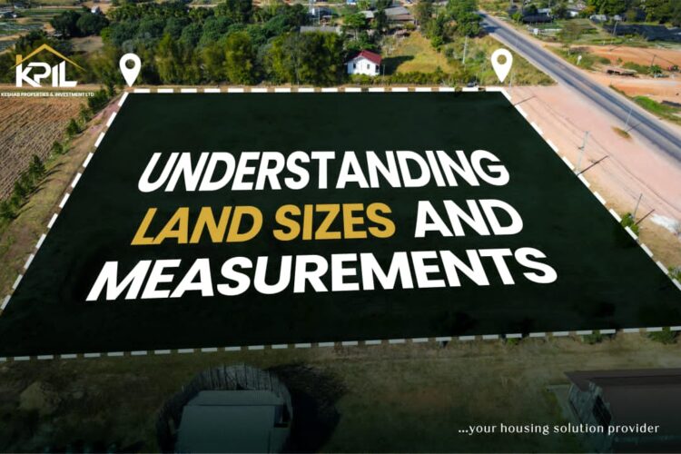 land sizes and measurements